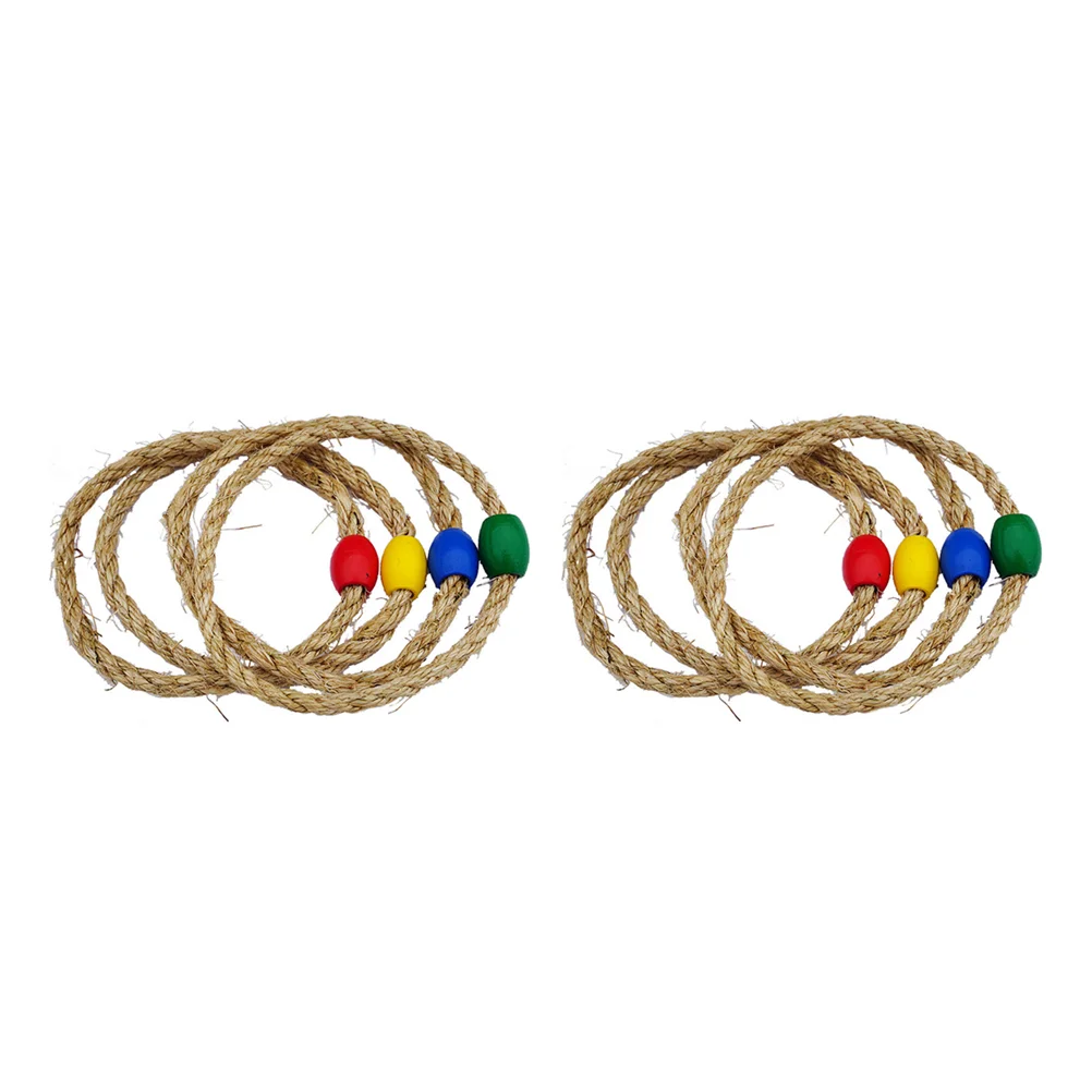 

8/10PCS Funny Kids Ring Toss Game Colorful Throwing Ring Toy Baby Throwing Game Random Color