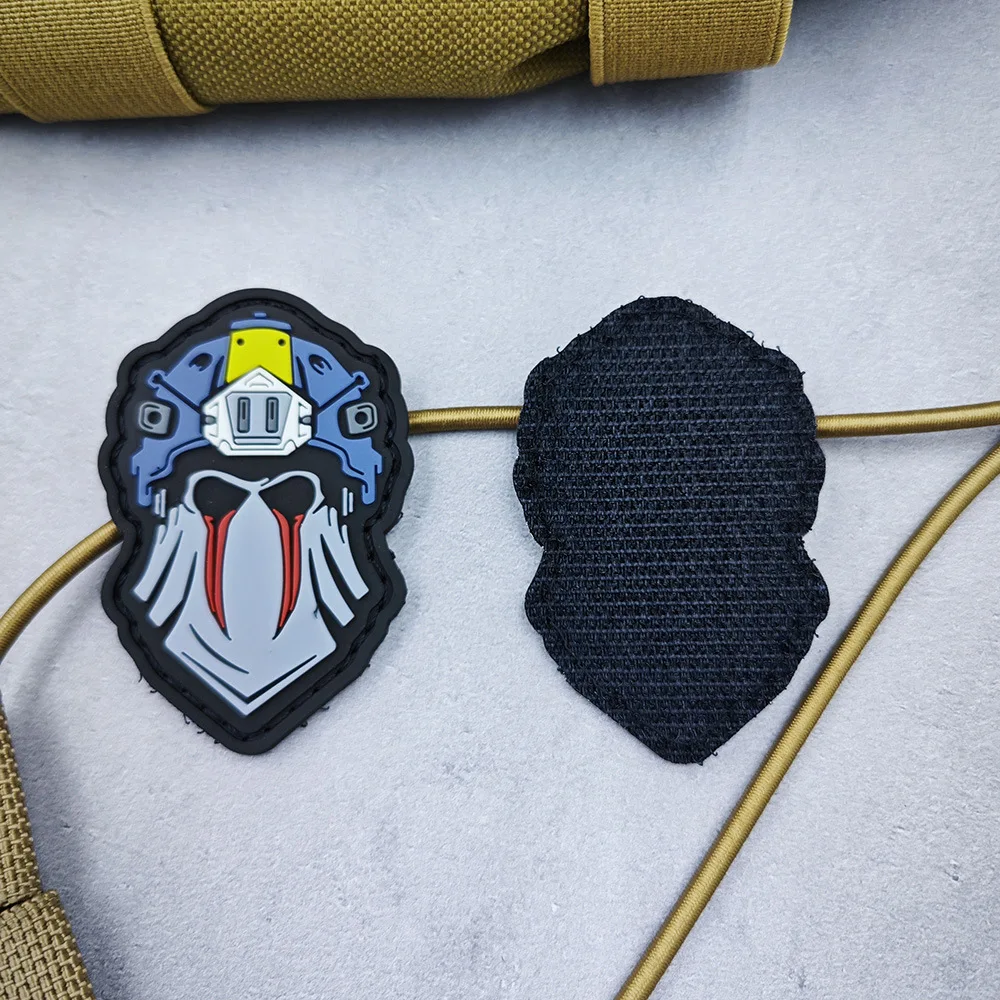 PVC Weichgummi-Patch Abzeichen Harz-Etikett Call of Duty COD19 20 König Taktischer Totenkopf – Detail 3