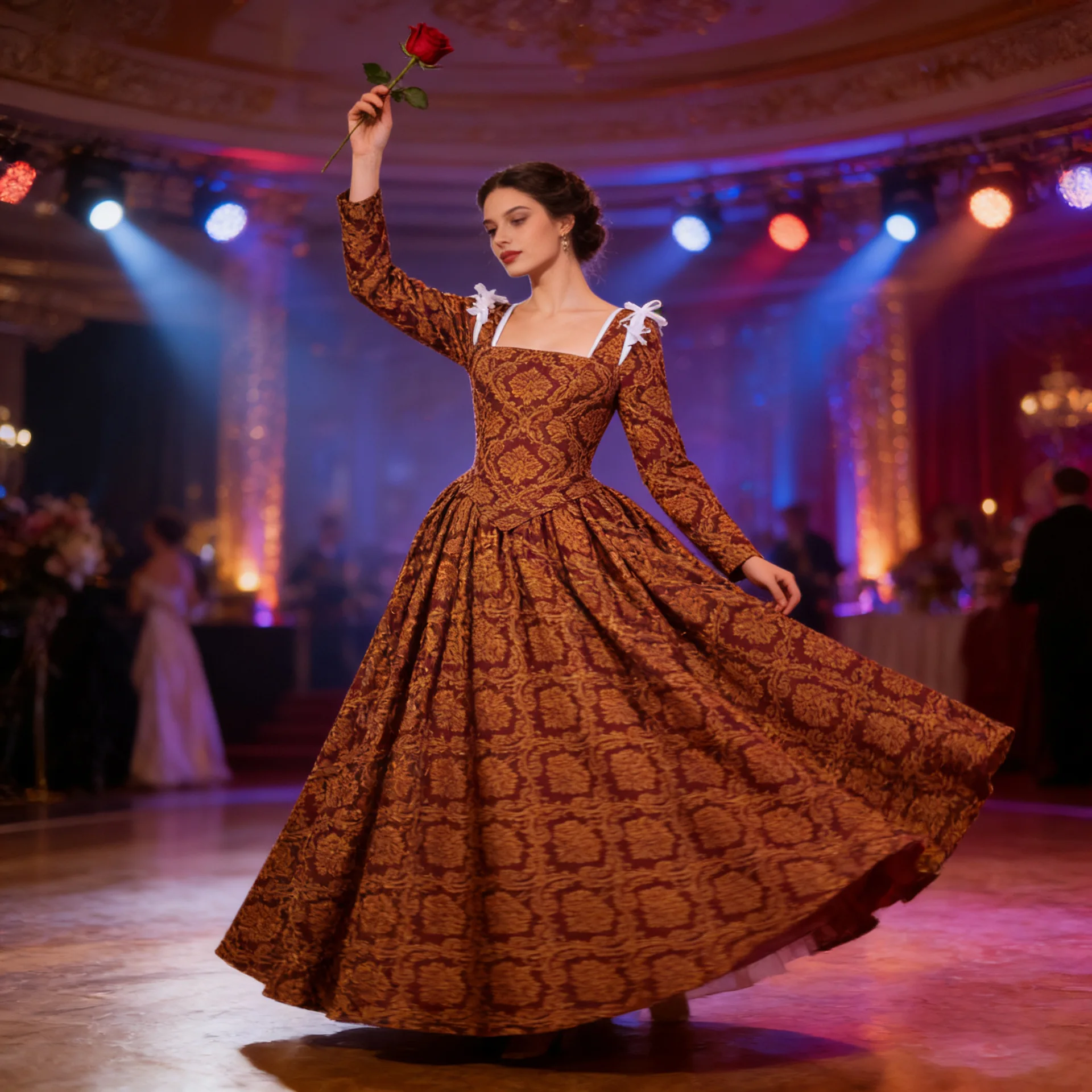 Italian Renaissance Fashion Court Gown Ladies Renaissance Queen Dress Medieval Dress Halloween Party Costumes Cosplay