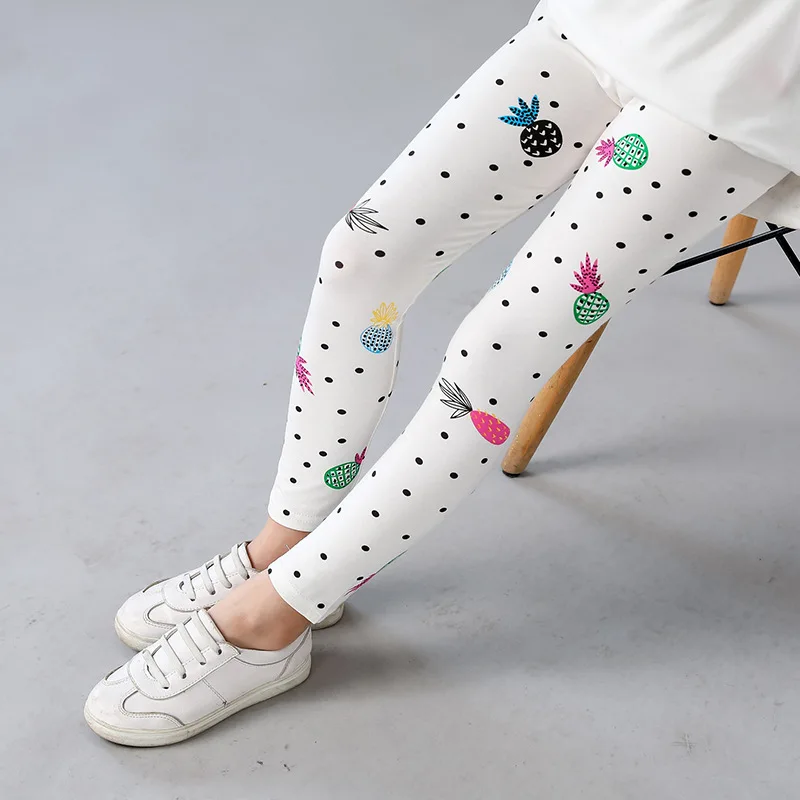 Leggings per ragazze pantaloni Casual a matita floreale per bambini pantaloni Skinny per bambini carini abbigliamento per bambini adolescenti