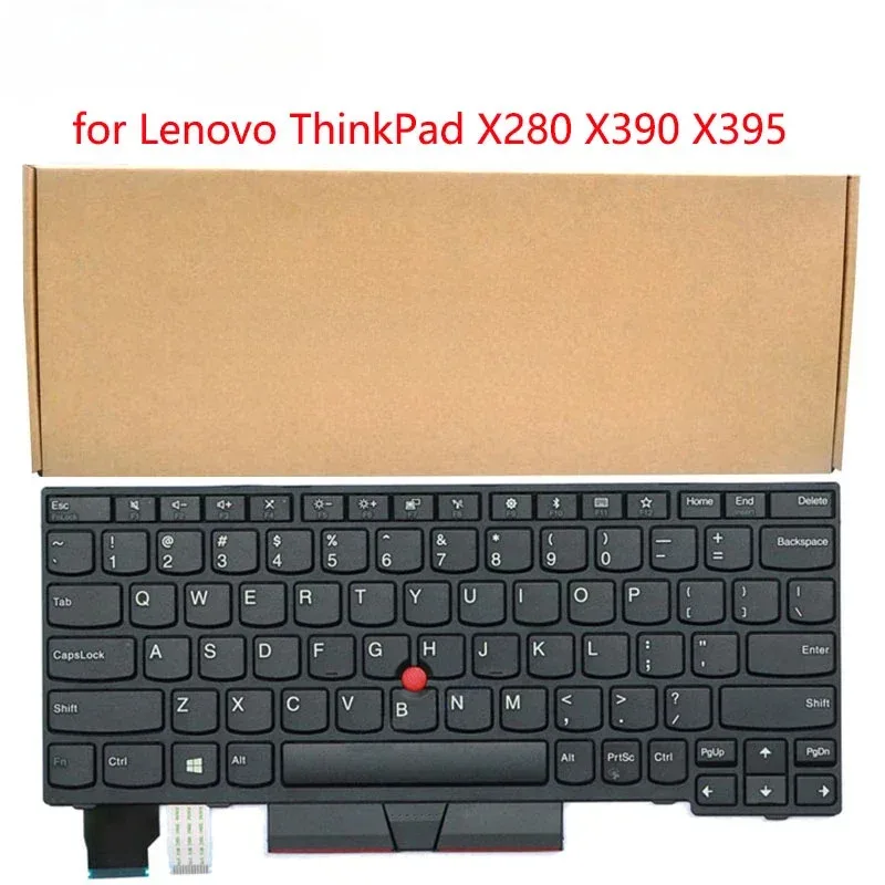 

Сменная клавиатура США для ноутбука Lenovo ThinkPad X280 X390 X395 (не подходит для X390 Yoga) (без подсветки/подсветки) TT