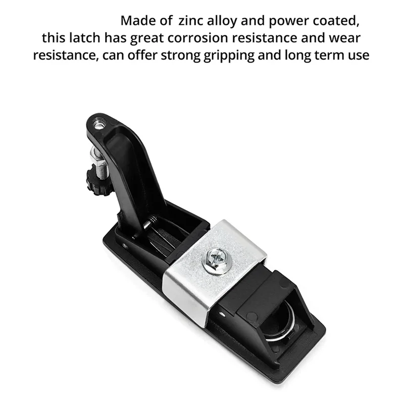 【ADORN】16 قطعة قفل بمزلاج ضغط من سبائك الزنك ومزلاج رافعة دافق نطاق قبضة قابل للتعديل 0.04 بوصة-0.94 بوصة