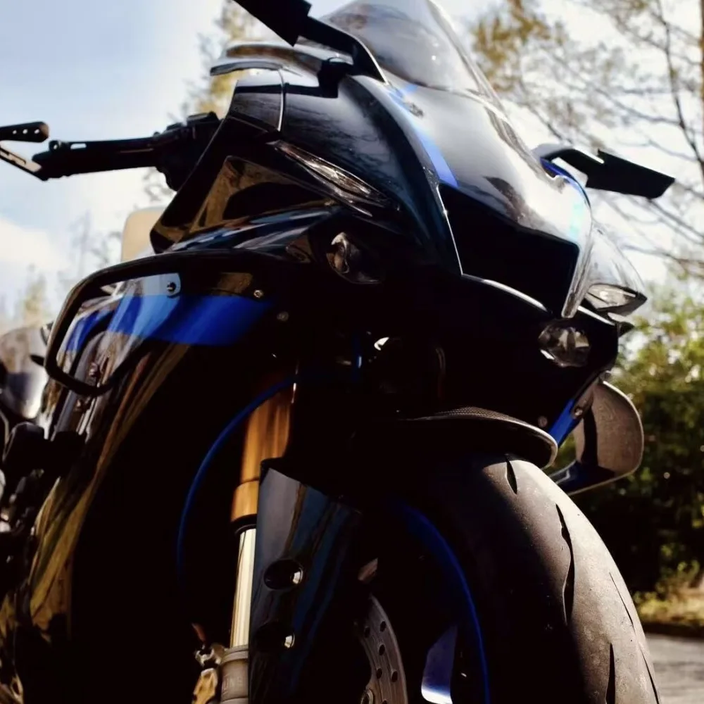 Side Flank For YZF-R1 R1M 2020-2024 Winglet Aerodynamic Wing Deflector Spoiler Modified parts Motorcycle Fairing Side GP WING