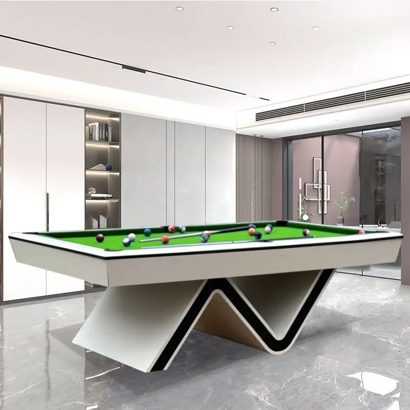 

Бильярдный стол TAO Standard Household American Black Eight, многофункциональный, коммерческий, класса люкс, с N-образными ножками, мраморный, 3-в-1