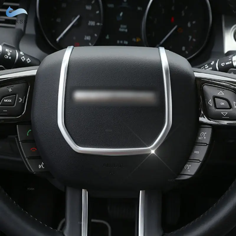 

Автомобильная панель рулевого колеса, U-образная полоса, накладка из АБС-пластика для Land Rover Range Rover Evoque 2012 2013 2014 2015 2016 2017 2018