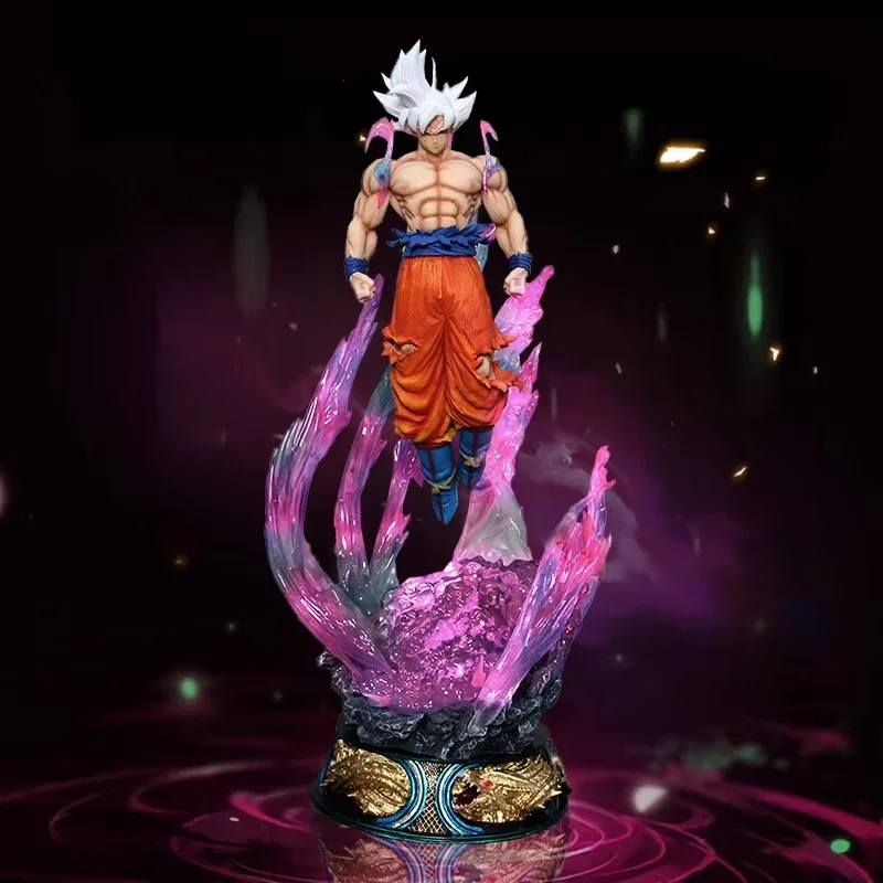 Figura de Anime de Dragon Ball Son Goku de 24cm, serie Ultra Instinct, estatua de Super Saiyan, modelo de Pvc, colección de adornos, juguete para regalo