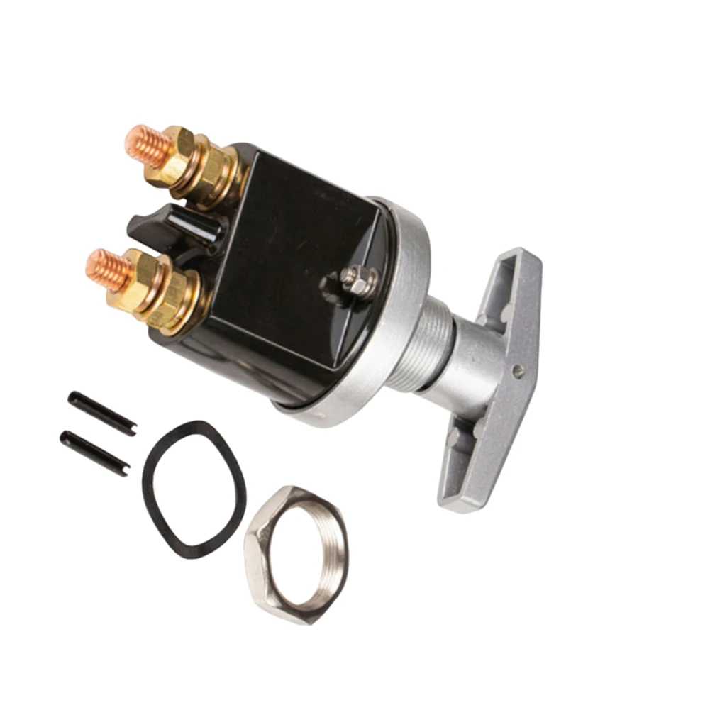 For Yacht RV Battery Power-off Switch With Locking Panel 12V Rated Current 500A Battery Isolator Disconnector Interior Parts