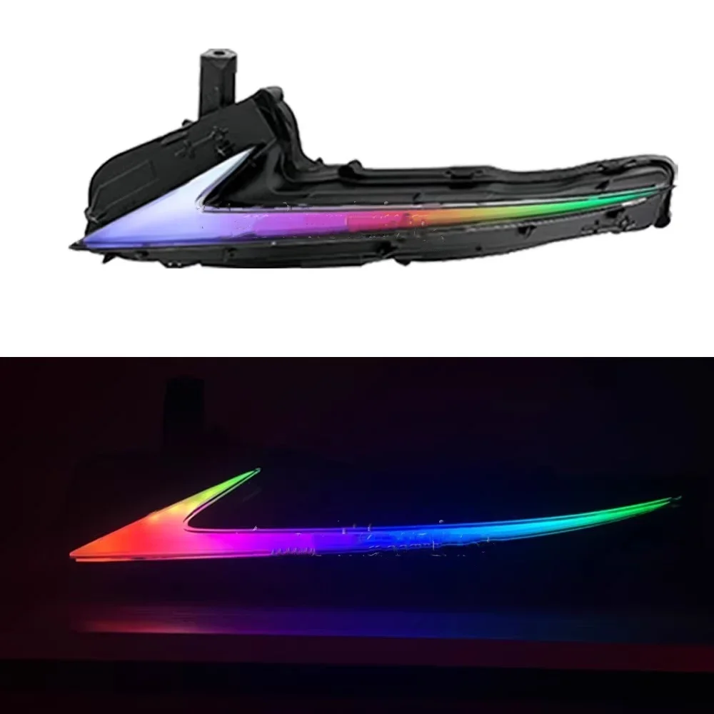 26style Pair RGB Daytime Running Lights for Lexus IS250 IS300 13-20 Bumper Light Dynamic Turn Signal