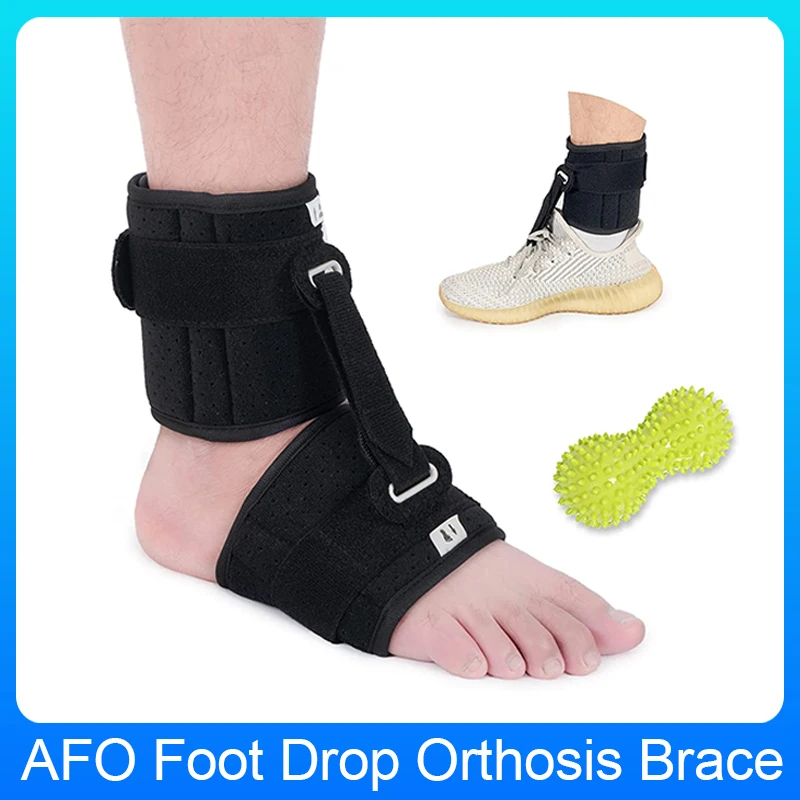 GHORTHOUD Adjustable Foot Up AFO Foot Drop Brace Ankle Foot Orthosis Support For Achilles Tendon Hemiplegia Stroke Pain Relief