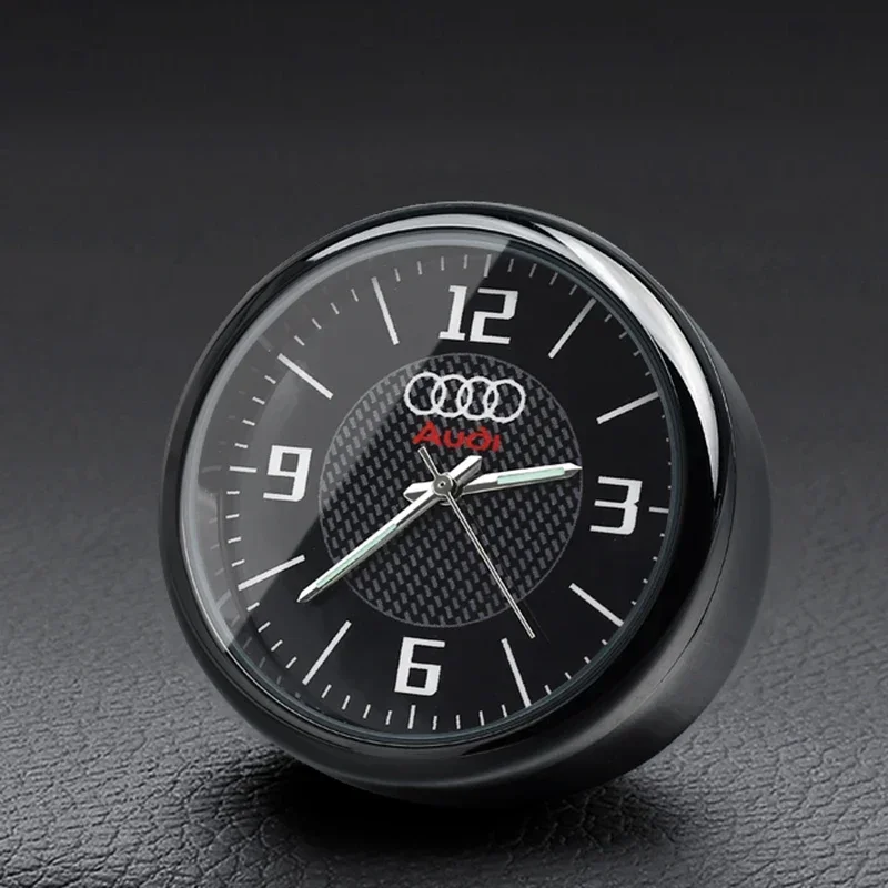 

For Audi A1 A3 8P 8L A4 A5 B6 B7 A6 A7 C5 C6 4F Q3 Q5 Q7 Q8 TT S3 S4 S6 RS Car Clock Ornaments Car Watch Ornaments Accessories