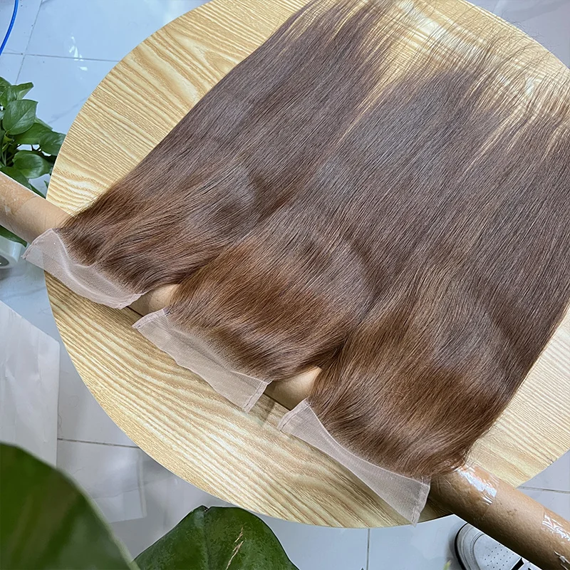 # 4 ألوان مستقيمة 4x6 الدانتيل الشفاف إغلاق 100% شعر الإنسان تذوب الجلد قبل قطعها غير مرئية الدانتيل الخام عذراء الشعر الدانتيل السويسري #4