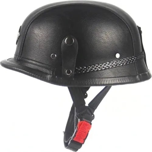 Tex Chopper Helmet Nazi Half Abs Brown (Standard Size)