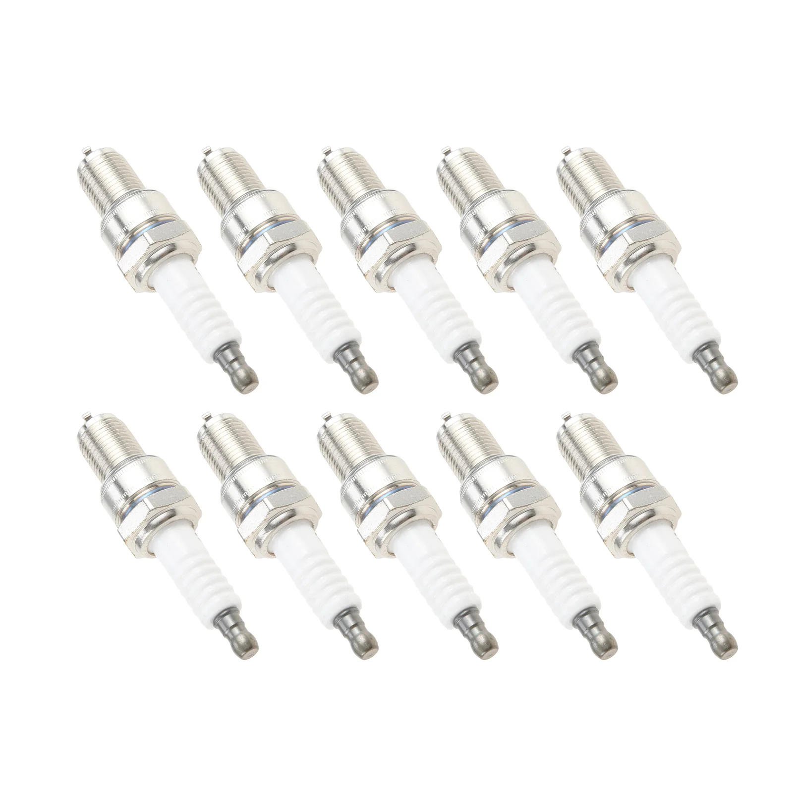 10pcs Spark Plug Fit for John Deere M78543 M87543 for Briggs and Stratton 491055 491055T 692051 792015 for Kohler 25 132 12-S