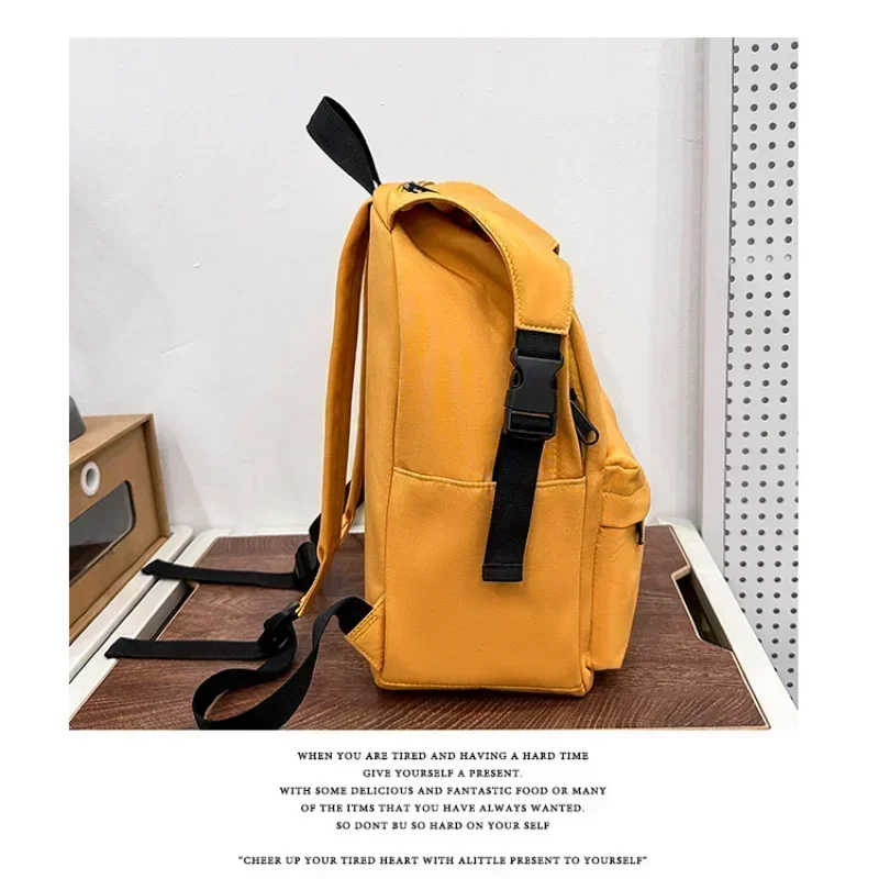 Solide lässige Reiß verschluss Nylon Damen Rucksack 2024 neue modische Unisex Schult asche vielseitige Schüler Rucksack Bolso de Mujer