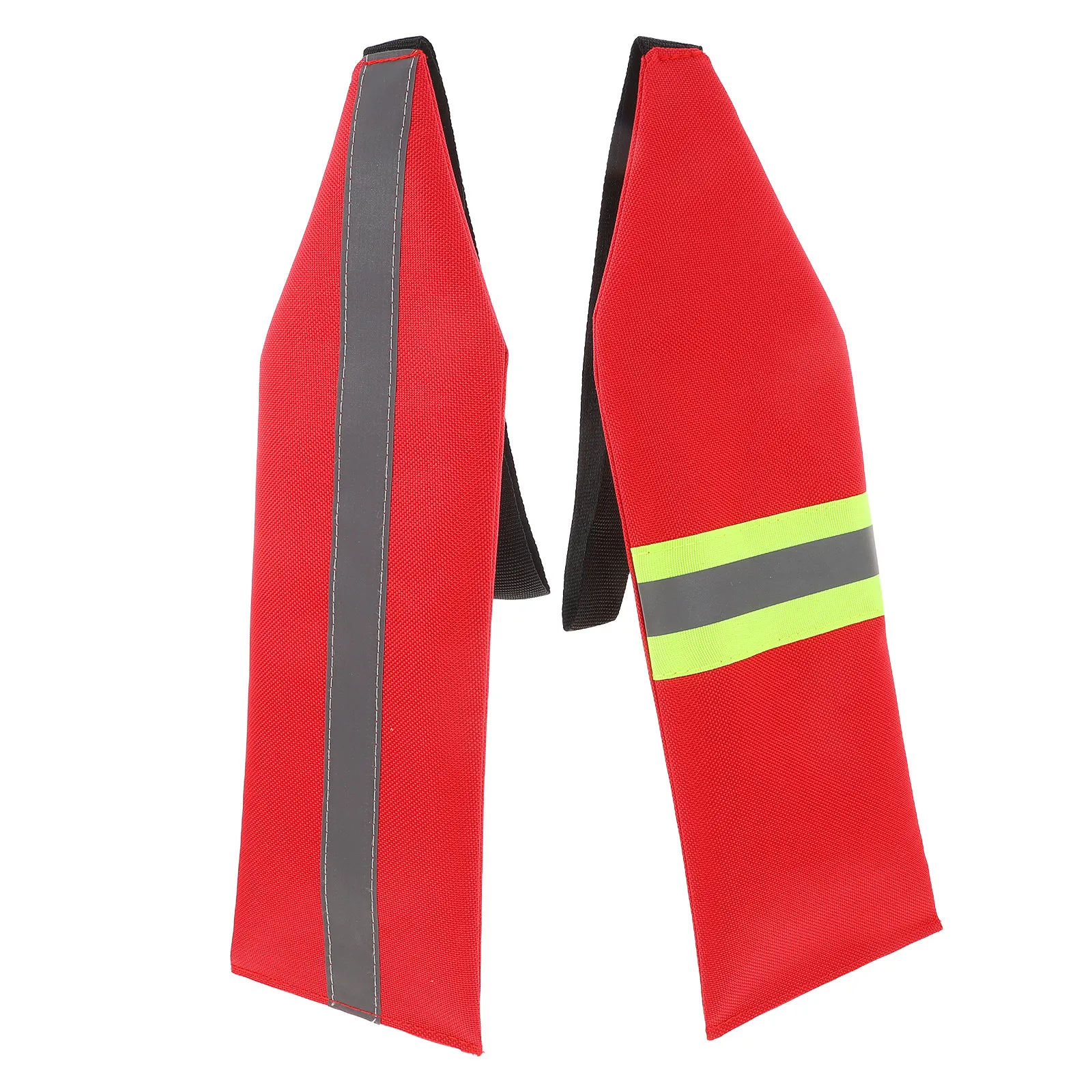 Reflective Kayak Safety Flags 2 Pack High Visibility Warning Flags for Boat Trailer Towing Transport