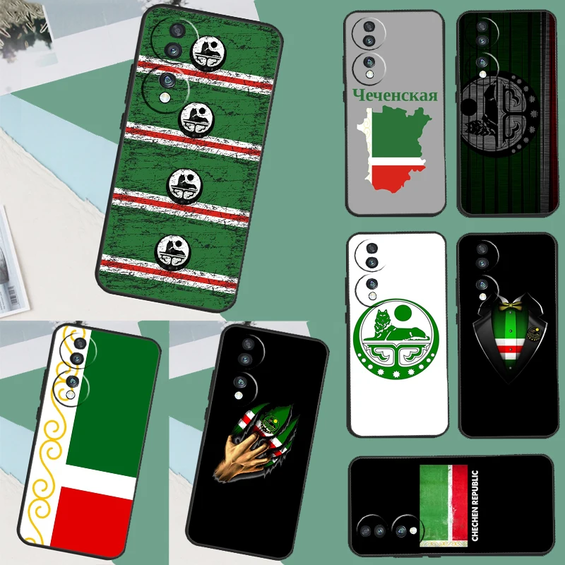 Chechen Flag Chechnya Case For Honor X9 X6 X7 X8 a Magic 4 5 Lite Honor 90 Lite 50 70 8X 9X Magic 5 Pro Coque