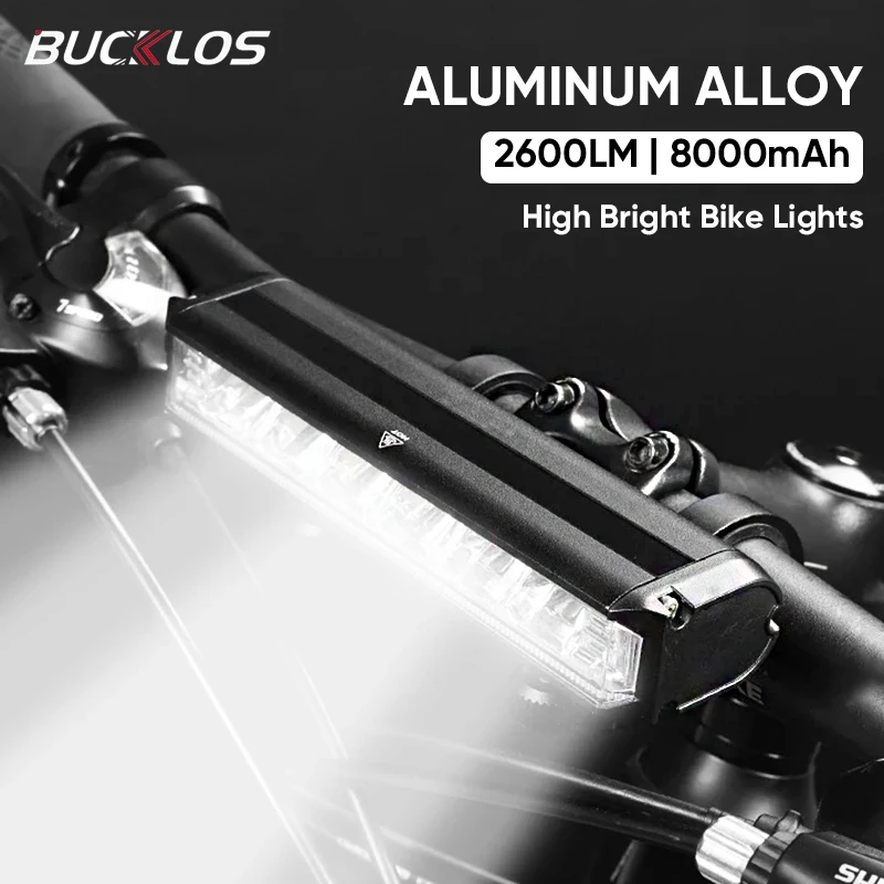 Luce per bicicletta lampada anteriore per bici in lega di alluminio ad alta potenza USB ricaricabile LED lanterna da ciclismo impermeabile MTB faro