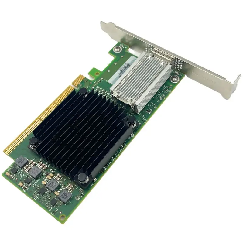 MCX515A-CCAT PCIe 3.0 X16 منفذ واحد QSFP28 100GbE بطاقة واجهة الشبكة ConnectX-5 محول سلكي خارجي لاستخدام الخادم d