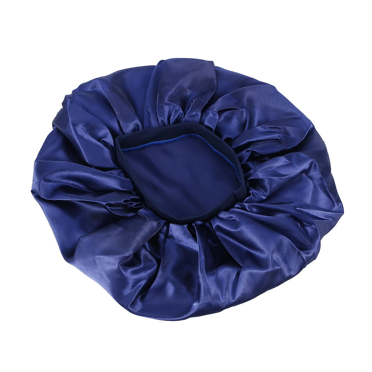

Extra Large Satin Sleep Cap Elastic Round Hair Bathing Hat Lightweight Durable for Shower Night Use Lady