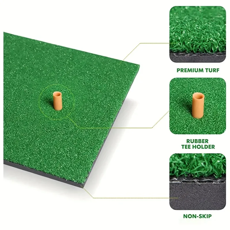 

Golf Hitting Mat Foldable Turf Grass Mat for Driving, Chipping Practice Ideal for Indoor or Outdoor Backyard Training