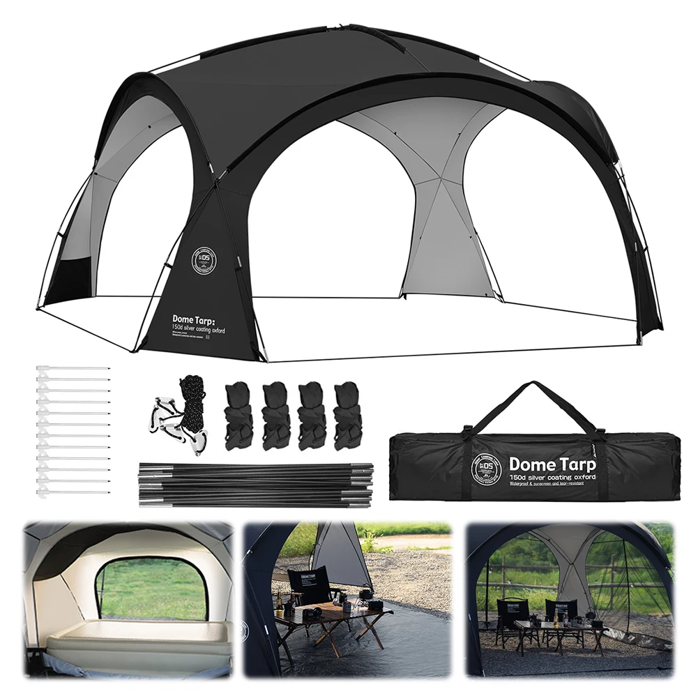 Camping Dome Shelter 150D Oxford Stoff BBQ Sun Shelter Baldachin PU3000MM Wasserdichte Outdoor Zelt Dome Shelter für Strand Camping