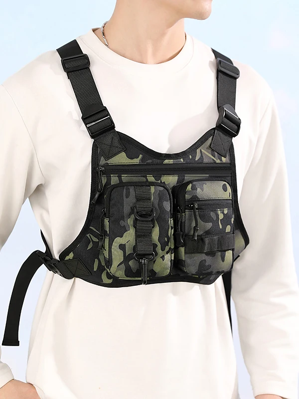 Tactical Camouflage Chest Bag - alternate angle