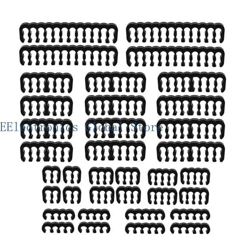 462B 36Pcs Cable Combs For PC Module Wires Maganers Perfect For Sleeved Cables And Customizable Builds