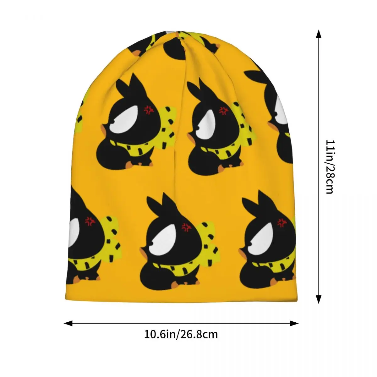 Męska wściekła luźna czapka Beanie czapka Pchan Merch Hip Hop Kawaii Pchan wielofunkcyjna maska czapki robione na drutach