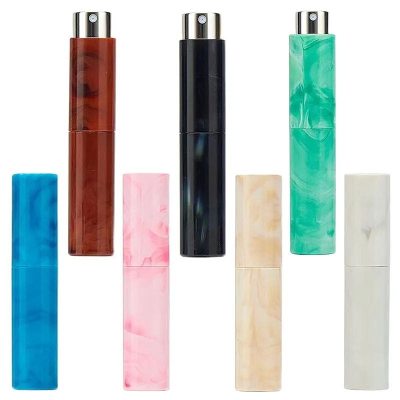 10pcs Perfume Sub-bottling Bottles 10ml Liquid Spray Bottle Container Round Mini Perfume Atomizer Portable Travel Supplies