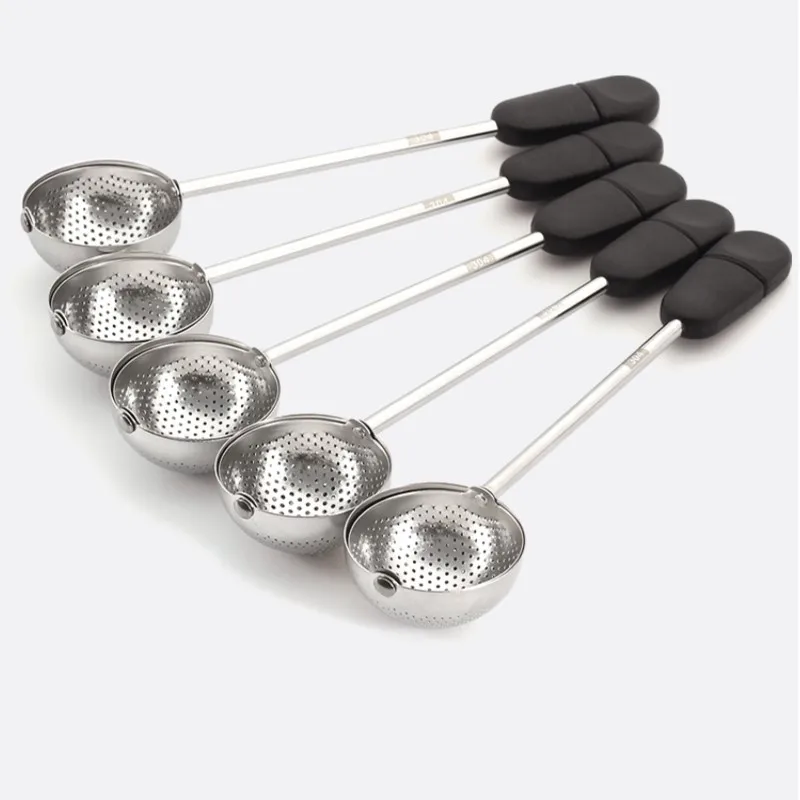 Tea Strainers Stainless Steel Long Handle Tea Drain Filter Mesh Reusable Coffee Tea Maker Teapot Infusers Kitchen Accessories