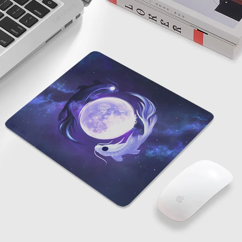 Mousepad Gaming Small size New Mousepads Art Natural Rubber Gamer China Gossip Art Fish Office Decoration Home Mouse Mat