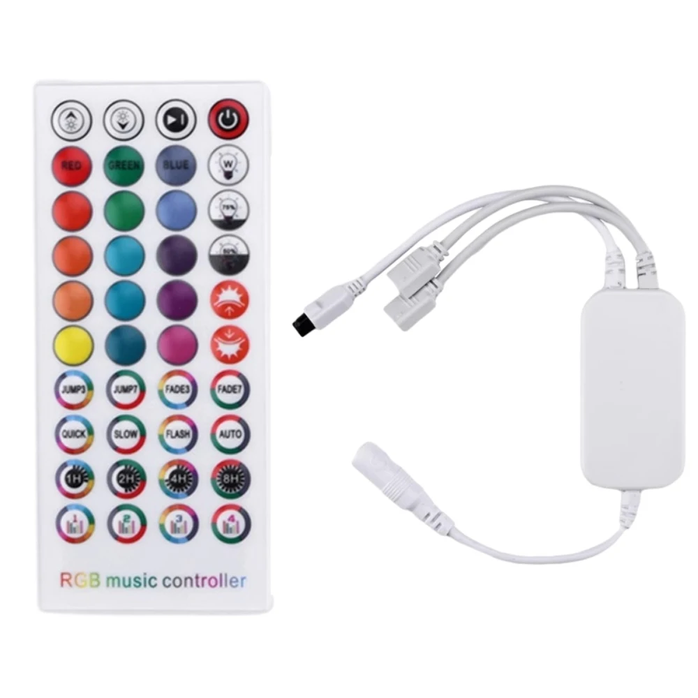 

40 Keys LED Light Dimming Controller Single/Double Head Intelligent APP Voice Activated Bluetooth Music Dimming Controller