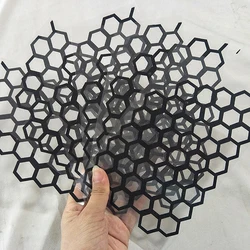 1 PC Motorcycle Sticker Honeycomb Helmet Decals Stickers Decal Waterproof Bumper Sticke