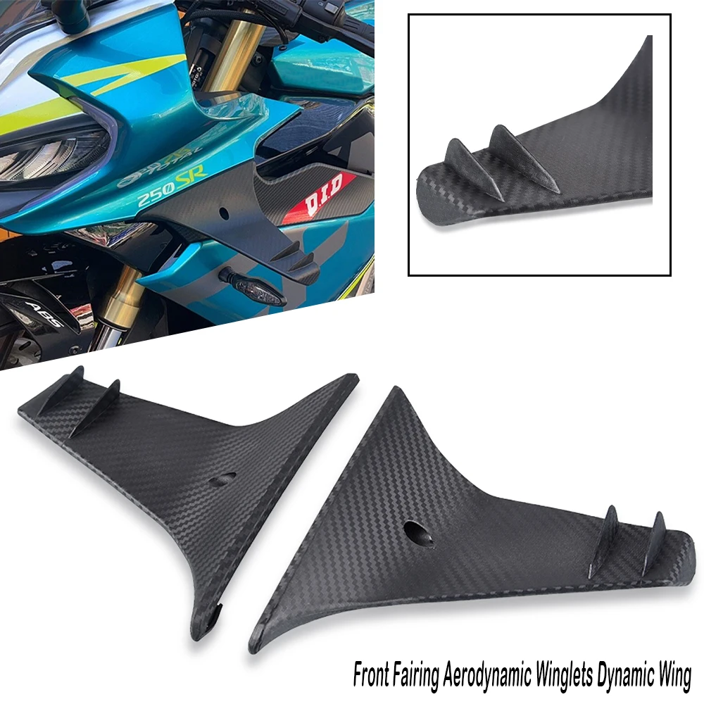 Motorcycle Front Fairing Aerodynamic Winglets Dynamic Wing For CFMOTO CF MOTO 250SR SR250 300SR SR300 SR 300 250 SR 2020-2024