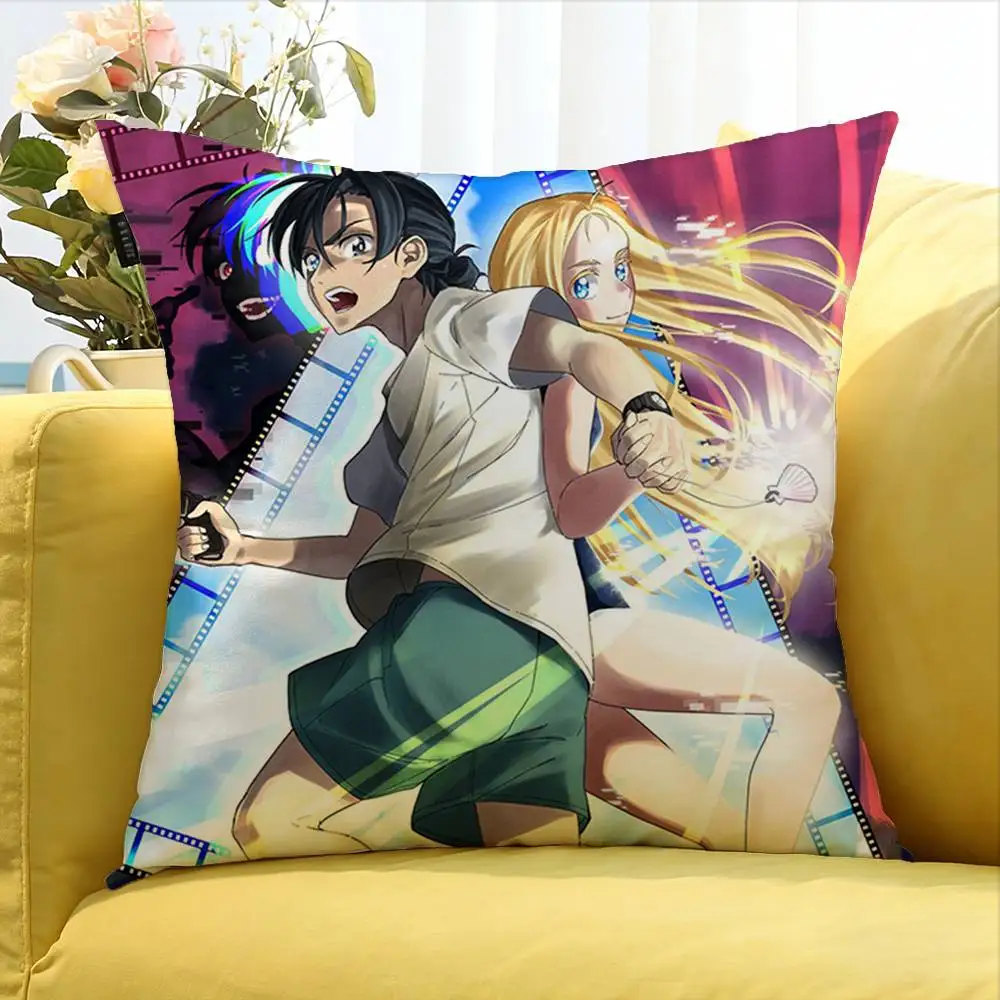 Summer t-Time Rendering World Various Sizes Square Pillow Case For Car Home Bedchamber Decor