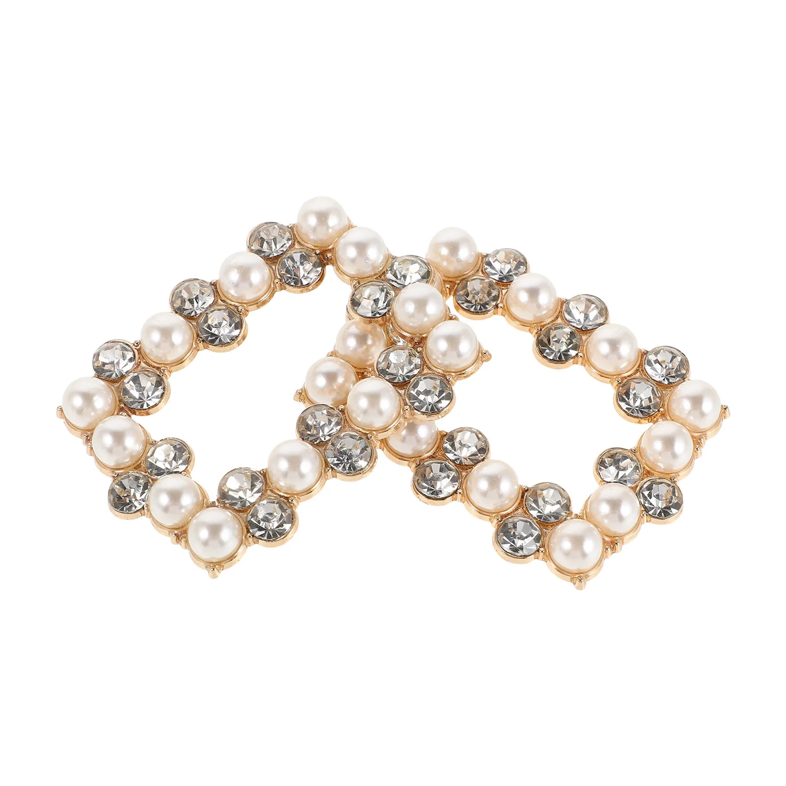 

Diamond-in Shoe Buckle Accessories Embellishments Crystal Rhinestone Clips Removable Slipper Shiny Buckles Bride