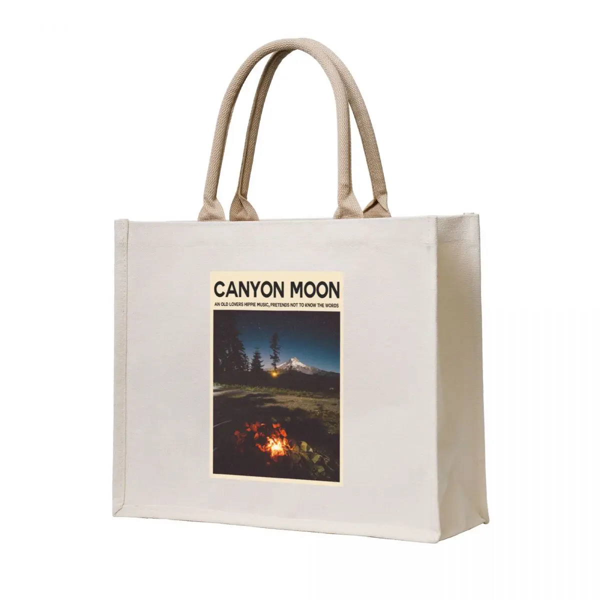 

Canyon Moon Poster Tote Bag hand bags shoping bag Woman shopper bag