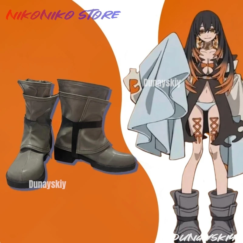 

Обувь для косплея в стиле аниме, ботинки из искусственной кожи, Gachiakuta Amo Empool для женщин и мужчин, реквизит для Хэллоуина, карнавала, вечеринки, костюм, обувь