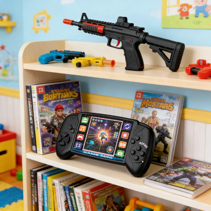 

Portable Handheld Game Console BRICK GAME Handheld Players Nostalgic Educational Toys Pocket 4 Colors Classic Childhood Gift