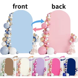 Double Sided Arch Backdrop Cover Elastic Spandex Background Wedding Birthday Baby Shower Anniversaire Custom Party Decorations