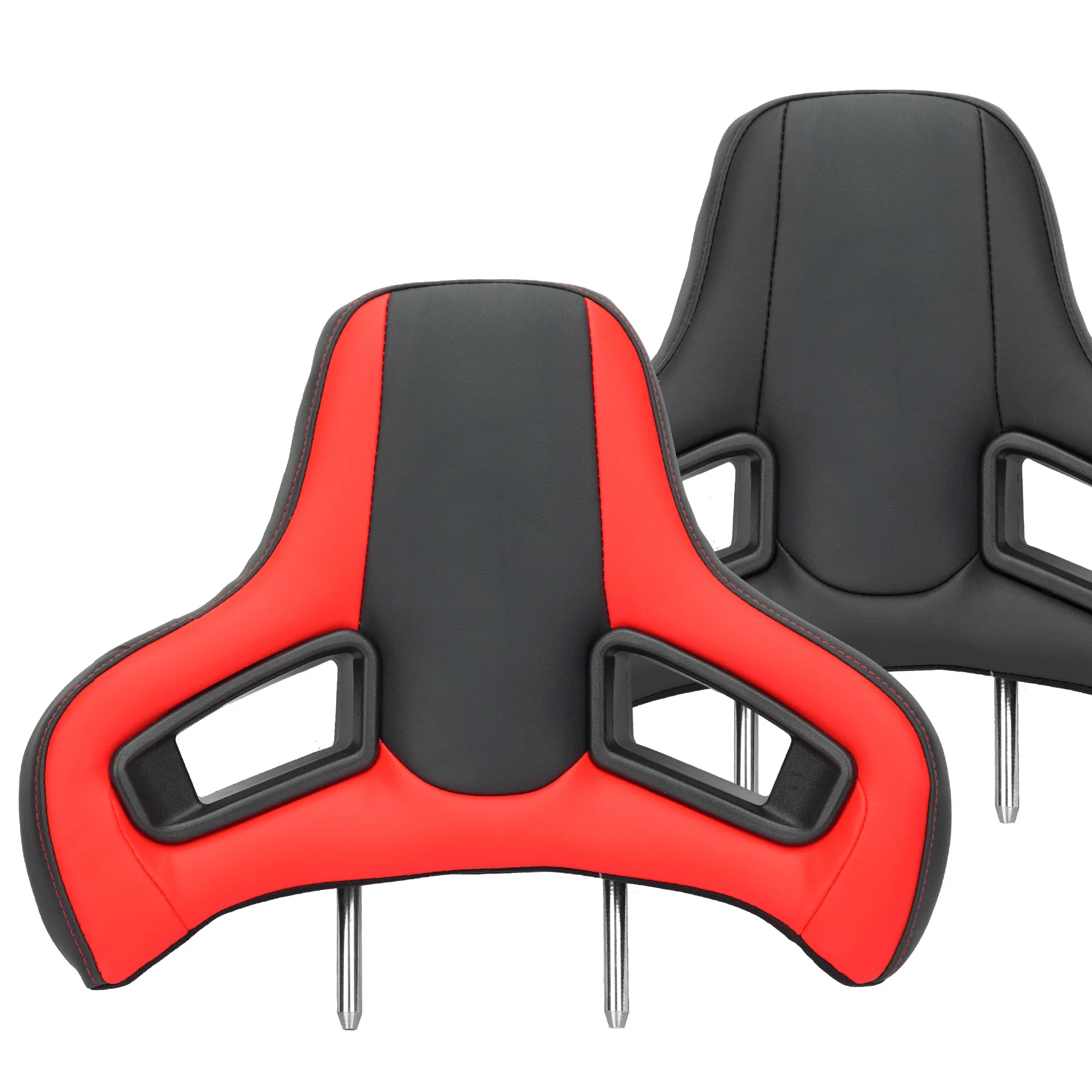 Universal Plug-in Racing Seat Headrest High-quality PVC Triangular Hole Split Type for Sports Car Seat Heads