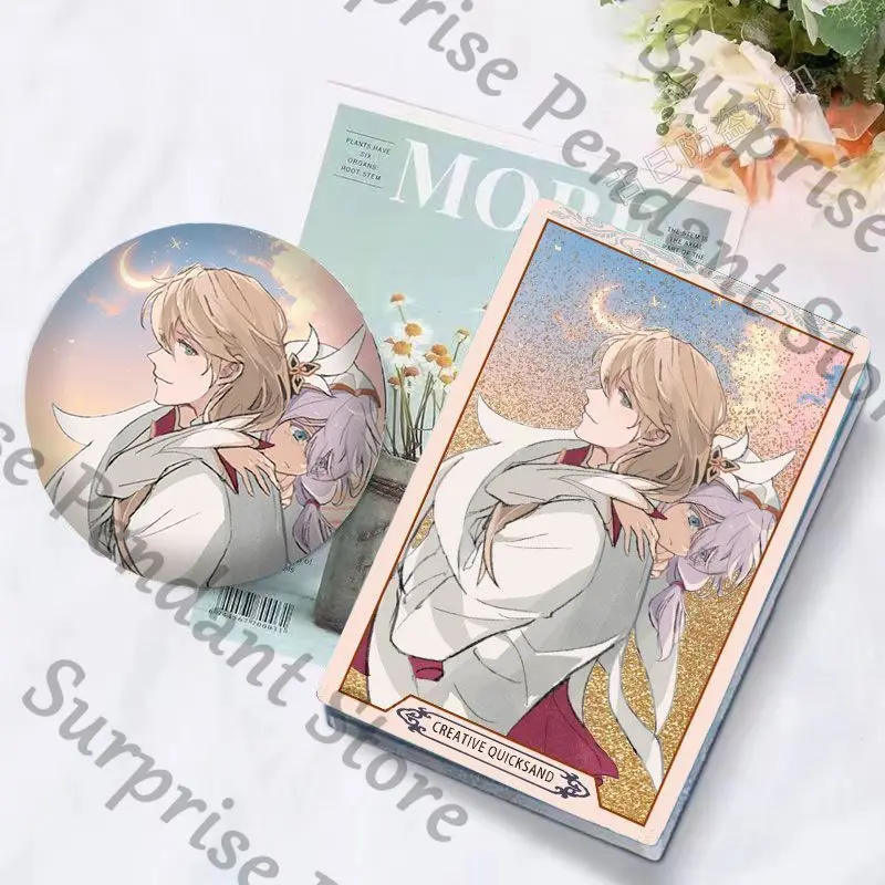 Honkai Impact 3rdTheresa Apocalypse Otto Game شارة رملية متدفقة جونغ هدية عيد ميلاد علامة واقفة زخرفة سطح المكتب