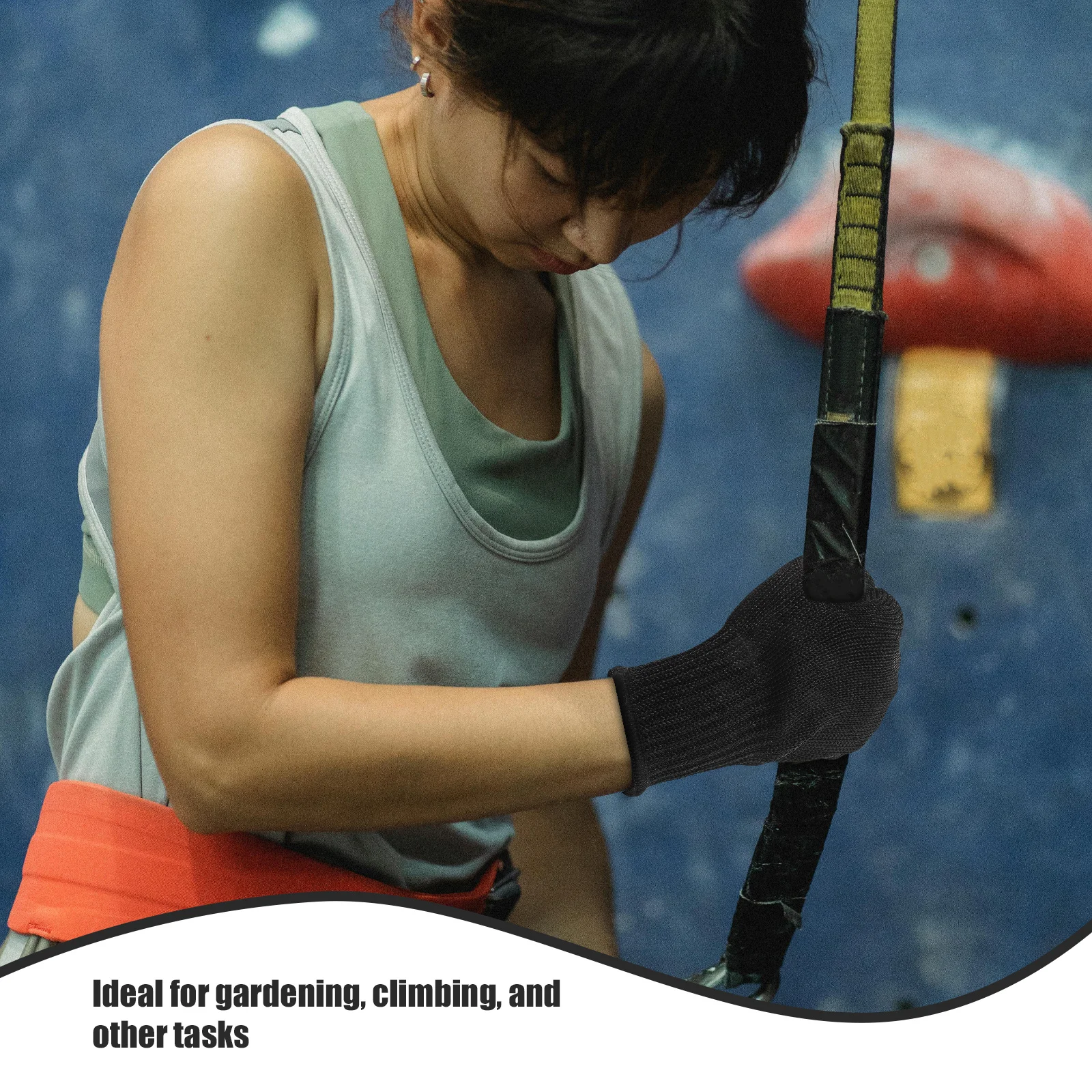 

2Pairs Anti Cut Gloves for Gardening Climbing Pruning Steel Wire Reinforced Cut Resistant Work Gloves Comfortable Breathable Fit