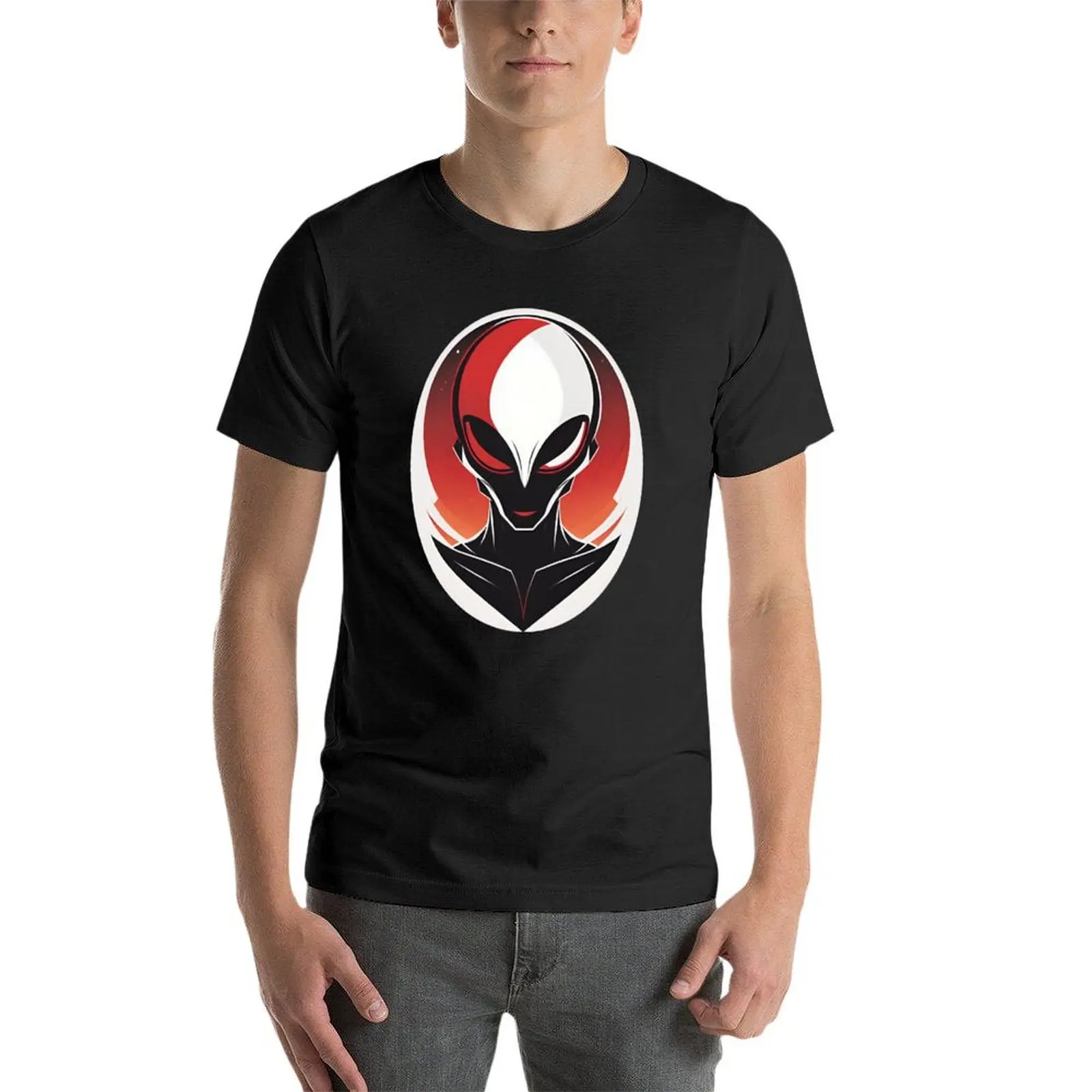 Cosmic Reverie: Crimson Encounter T-Shirt shirts graphic tee basketball graphic tees Aesthetic clothing luxury clothes men