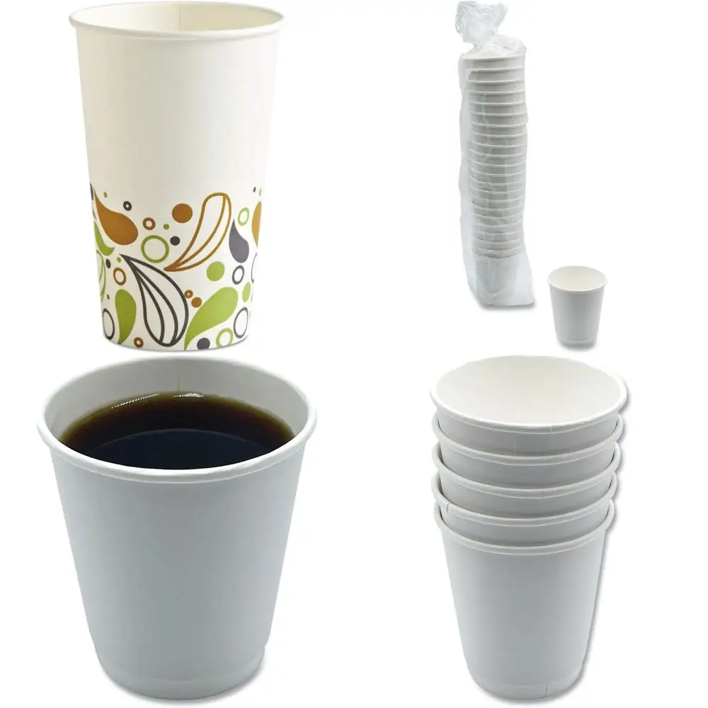 

16 oz deerfield patterned paper hot cups, 50 packs/box, 20 boxes/carton