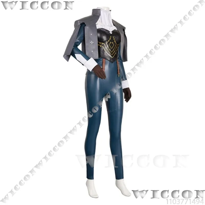 ชุดคอสเพลย์เกม Metaphor: ReFantazio ตัวละคร Eiselin Burchelli Meijal Hulkenberg วิกผมสีแดงสำหรับผู้หญิงและเด็กผู้หญิง ชุดฮาโลวีนสั่งทำพิเศษ;2'k,8;c'