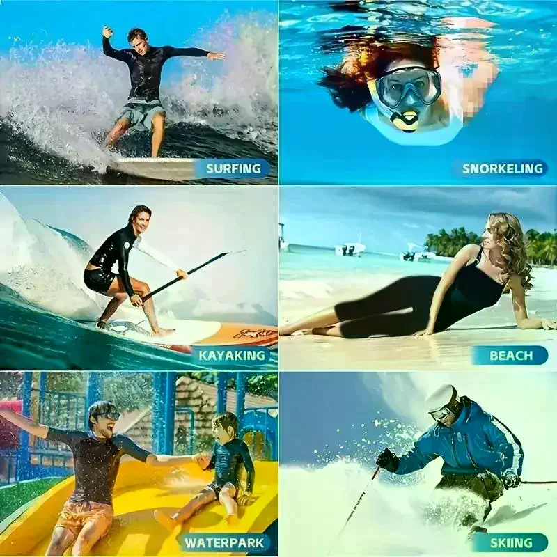 Sac de téléphone étanche durable pour la natation, accès au écran tactile, pochette auto-scellante pour la plongée avec tuba, le kayak et le canoë