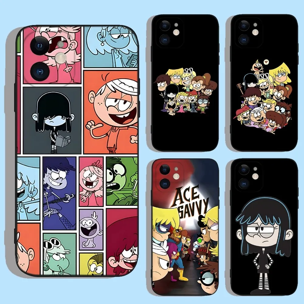 

The L-loud House Long Rugs Phone Case For Apple iPhone 15,14,13,12,11,XS,XR,X,8,7,Pro,Max,Plus,mini Silicone Black Cover