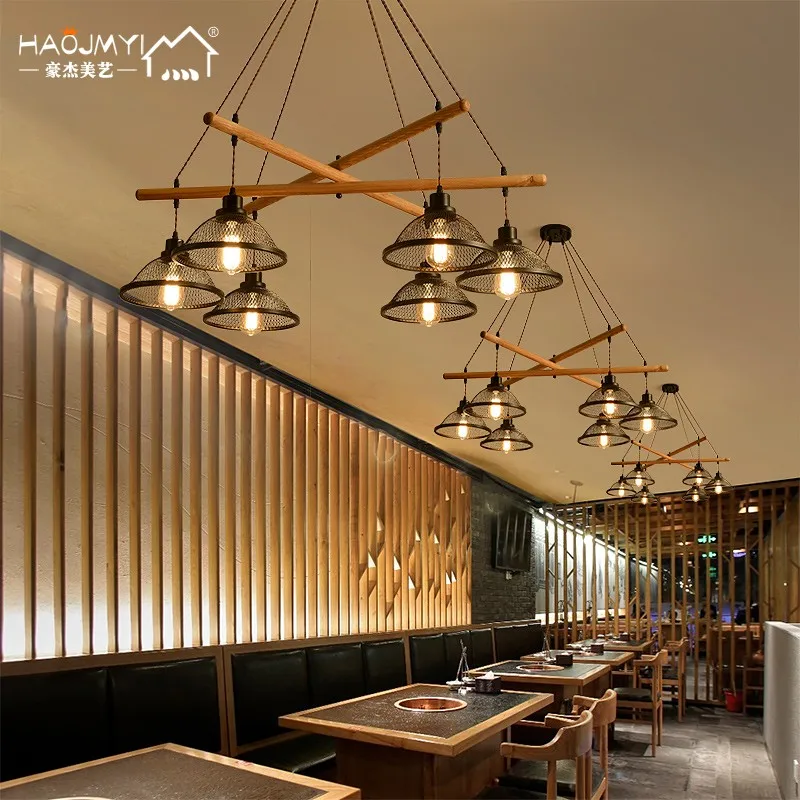 Nordic Living Room Chandelier, Internet Famous Minimalist Homestay Inn, Tea Room Restaurant