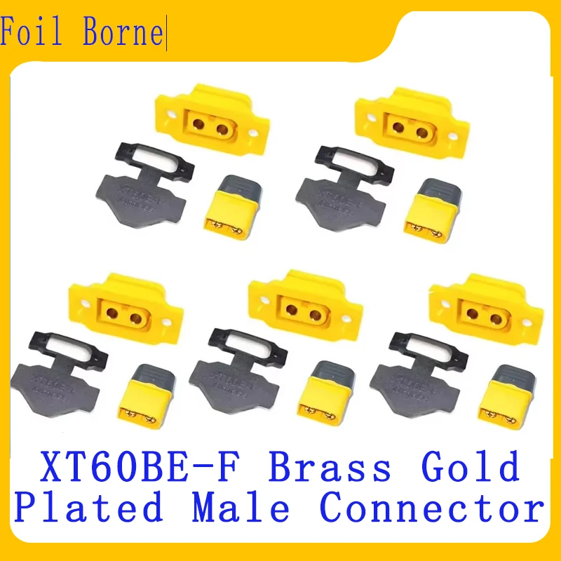

5PCS Amass XT60BE-F & XT60H Model Airplane Battery Gold-Plated 30A High Current Safe Male Female Plug Connector For RC DIY